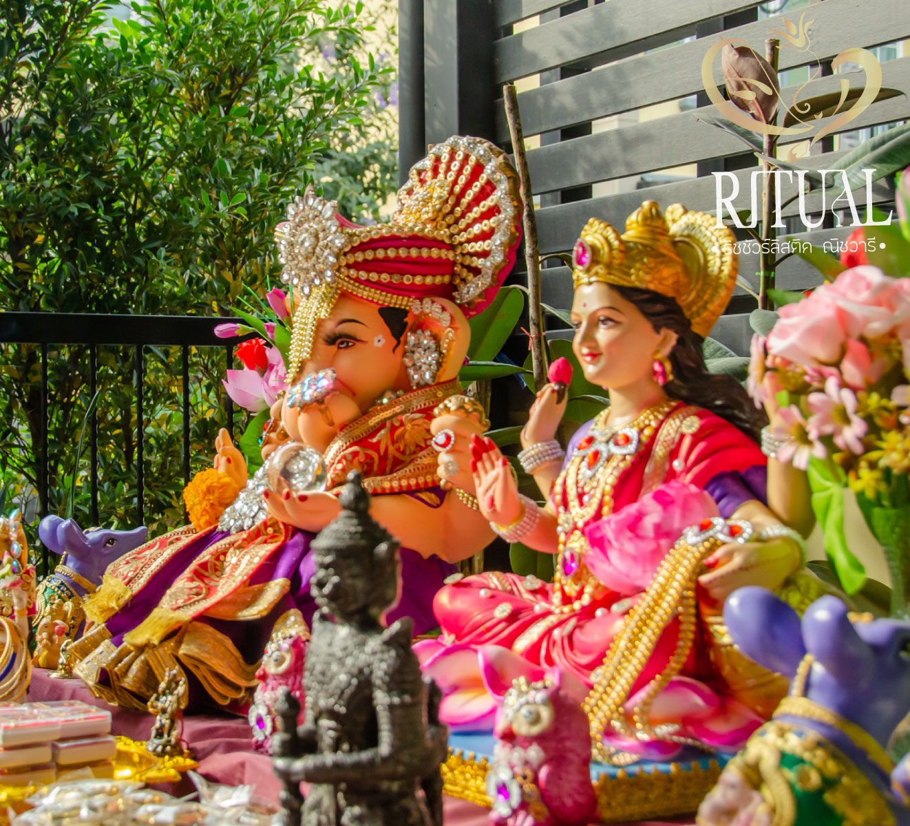 ขนมลาดูคณิชวารี Ganishwari งานคเณศชยันตี